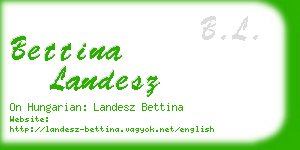 bettina landesz business card